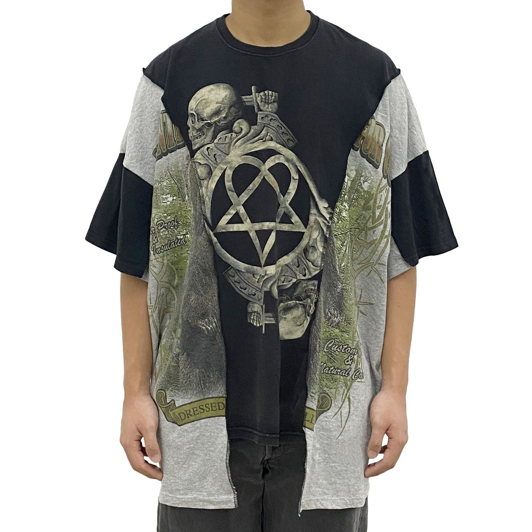 RANDOM EFFECT “Symmetric” Oversized Patched Tee